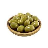 Оливки грецькі зелені Халкідикі з кісточкою вагові