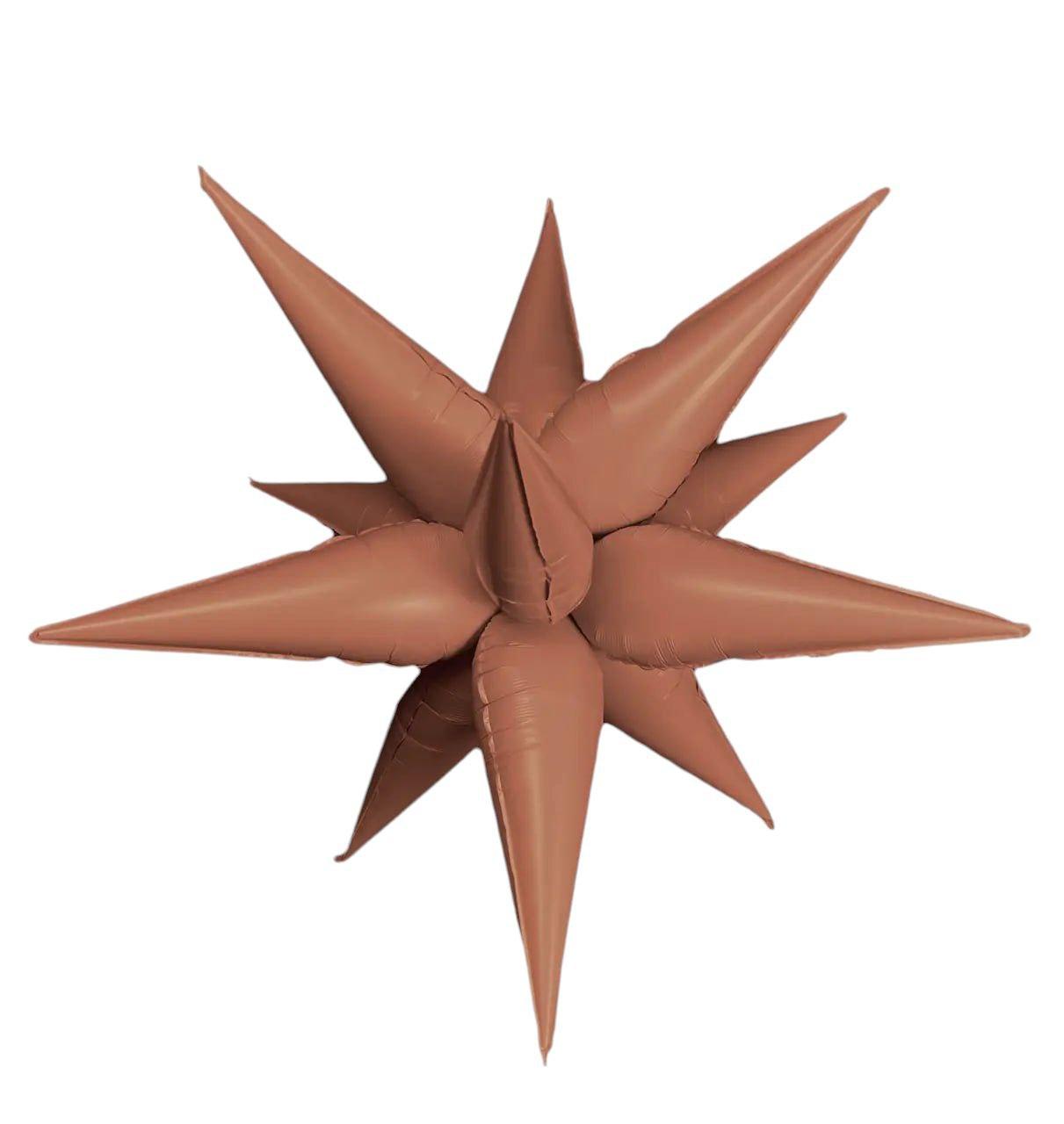 Фольгована Зірка 3D шоколад   65х65 см