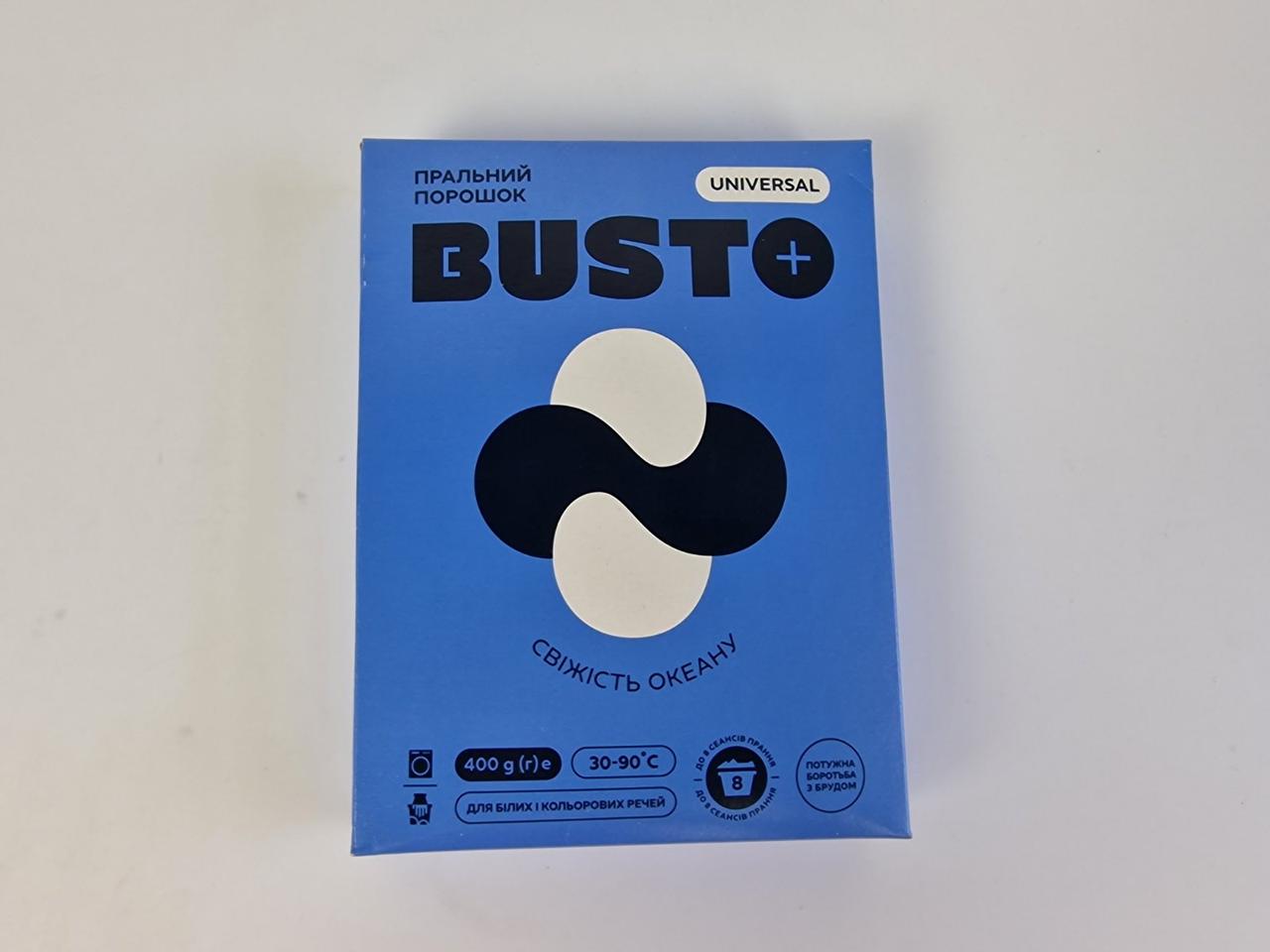 Стир.порошок BUSTO UNIVERSAL "Свіжість океану" 400 г (1 шт.), фото 1