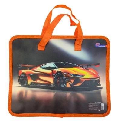 Папка портфель на змійці з ручками "Sportcar" 26 х 32 х 9 см