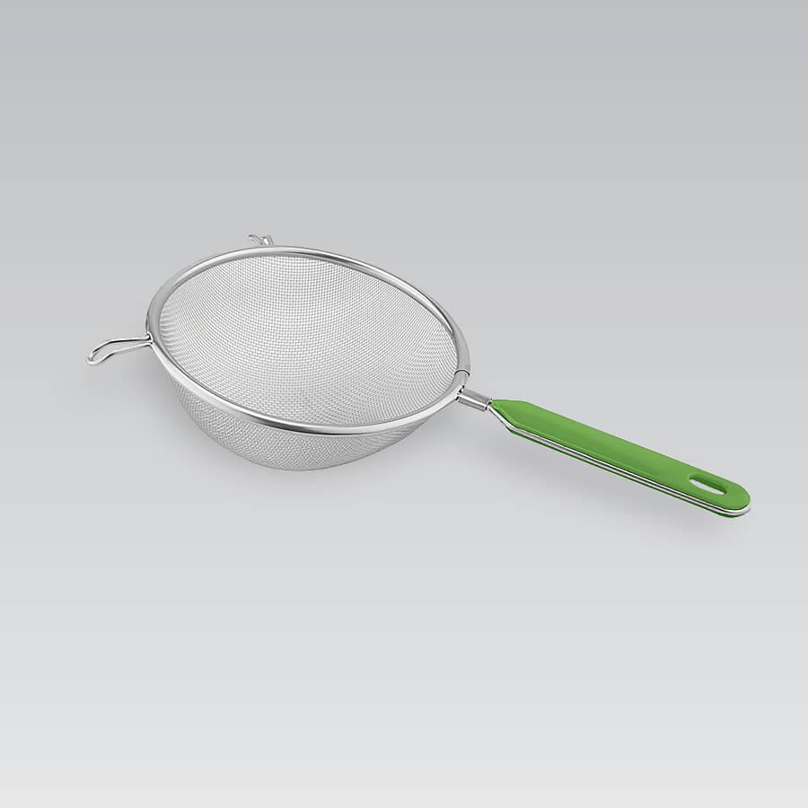 Сито з нержавіючої сталі Maestro MR-1684-12 діаметр 12 см для просіювання борошна і проціджування, фото 1