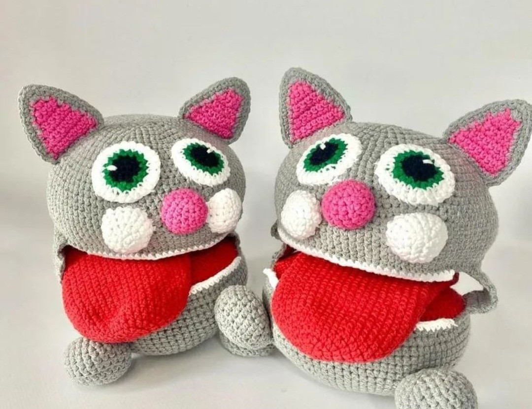 Логопедична іграшка "Котик" (з рухливим язичком), фото 1