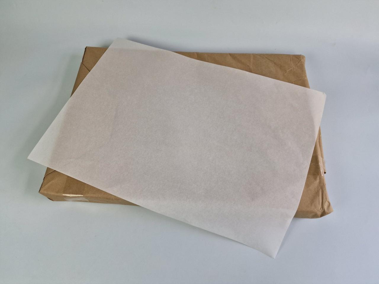 Пачкувальний папір жиронепроникний білий 420х600 мм 40 г/м2 10 кг/пач. (1 пачка), фото 1