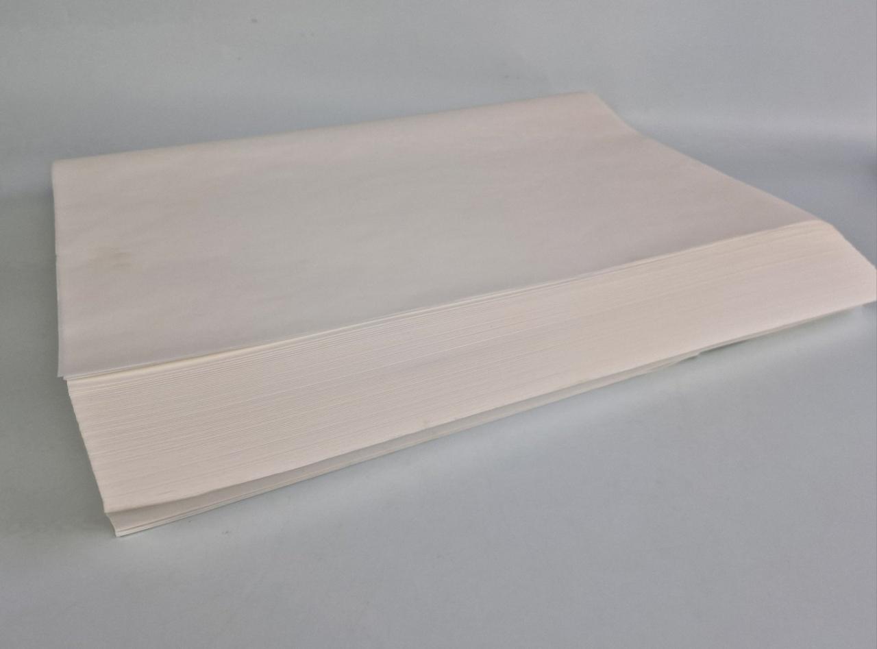 Пачкувальний папір жиронепроникний білий 840х600 мм 40 г/м2 10 кг/пач. (1 пачка), фото 1