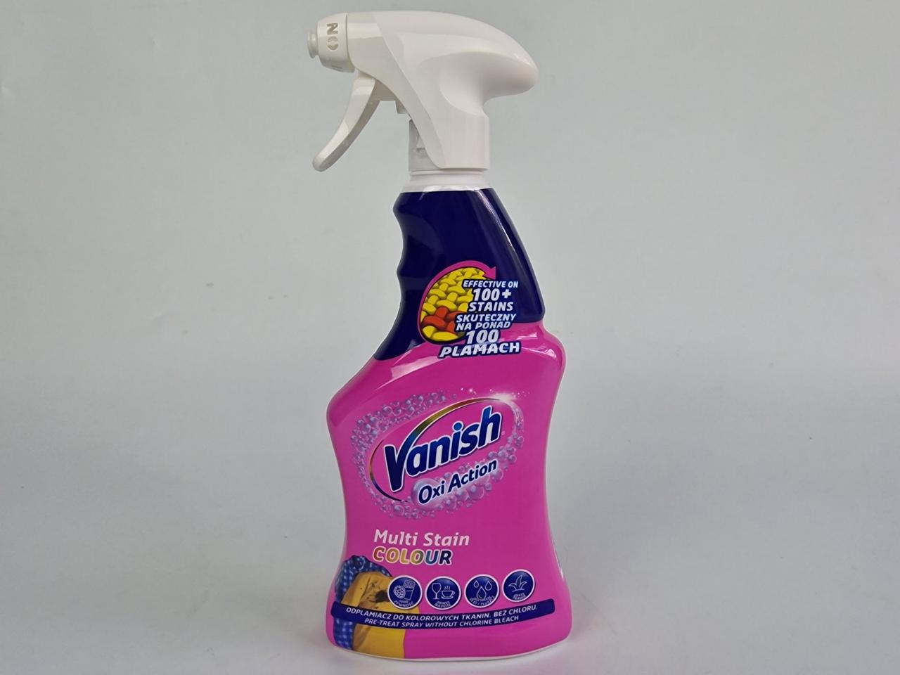 Плямовивідник СПРЕЙ VANISH 500 мл Oxi Action рожевий (1 шт.), фото 1