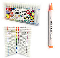 Набір акрилових скетчмаркерів 36 кольорів трикутний корпус Aodemei