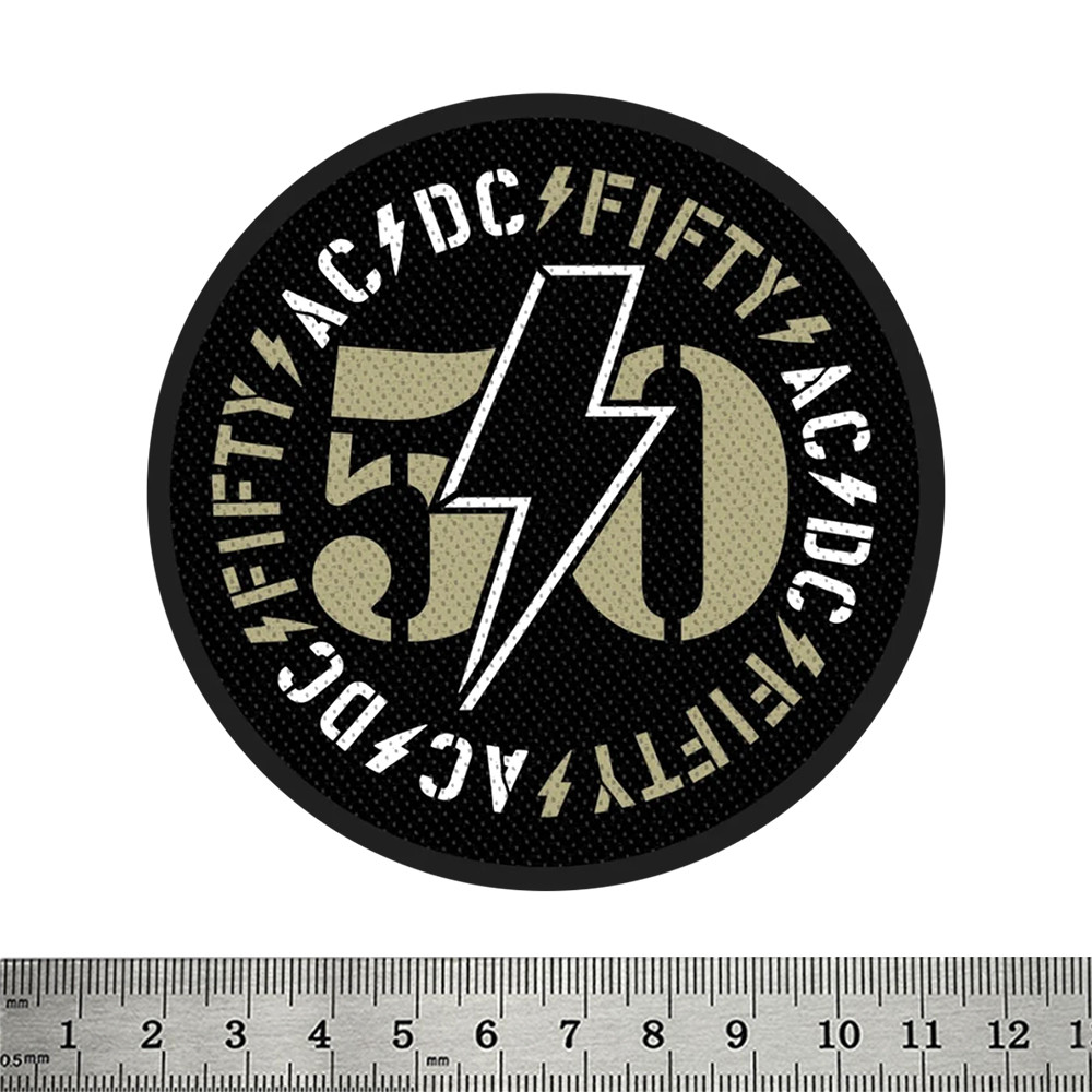 Нашивка ткана AC/DC - 50 (fifty years) (ofp-001)