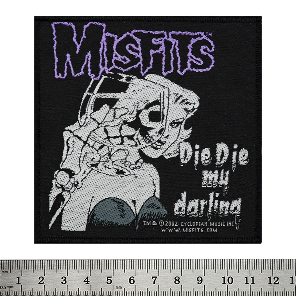 Нашивка ткана Misfits "Die Die my darling" (ofp-009), фото 1