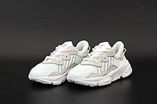 Жіночі кросівки Adidas Ozweego Cloud White Beige – елегантний дизайн та комфорт., фото 4