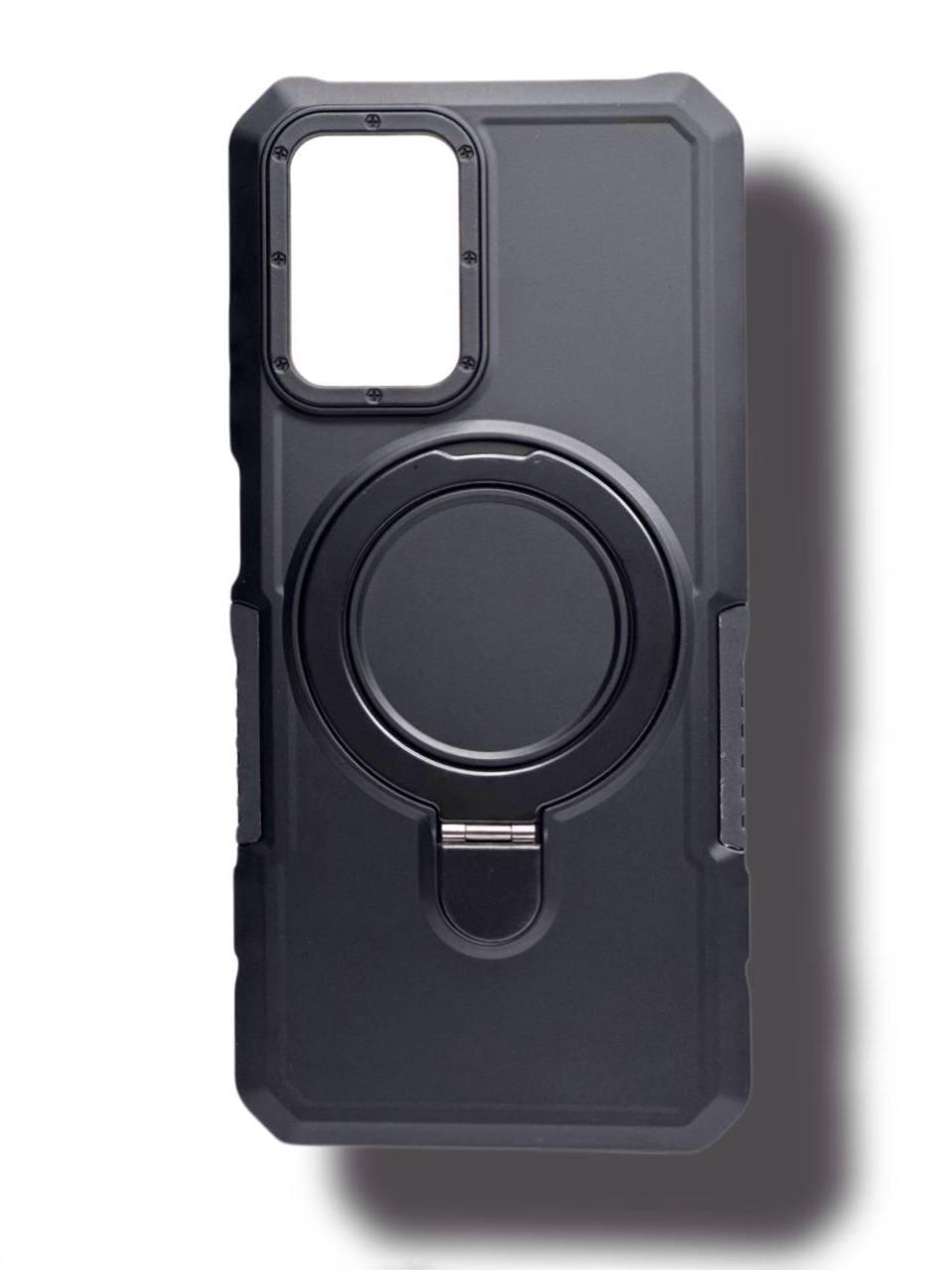 Протиударний чохол Pivot для Xiaomi Redmi 10 2022 з кільцем підставкою чорний