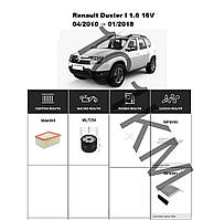 Комплект фільтрів Renault Duster I 1.6 16V (2010-2018) WIX