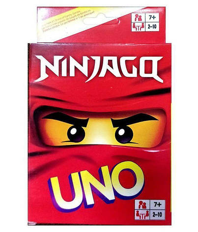 Настільна гра УНО (uno) ninjago ніндзьго, фото 1