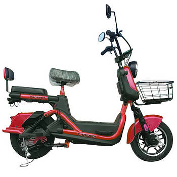 Електровелосипед двомісний Crosser CR2 600W Червоний Комфортний електровелосипед з потужним двигуном