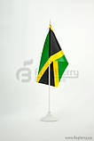 Прапорець Ямайка, 13,5х25 см, атлас щільний,2-х сторонній, фото 2