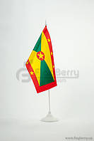 Прапорець Гренади, 13,5х25 см, атлас щільний,2-х сторонній