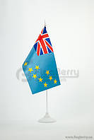 Прапорець Тувалу , 13,5х25 см, атлас щільний,2-х сторонній