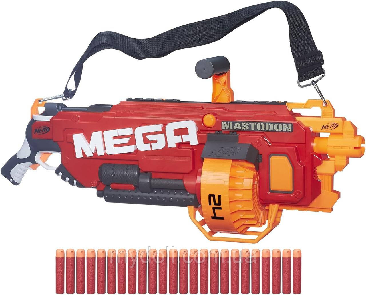 Бластер NERF N-Strike Mega Mastodon Blaster Нерф Мега Мастодон Моторизований Hasbro Оригінал
