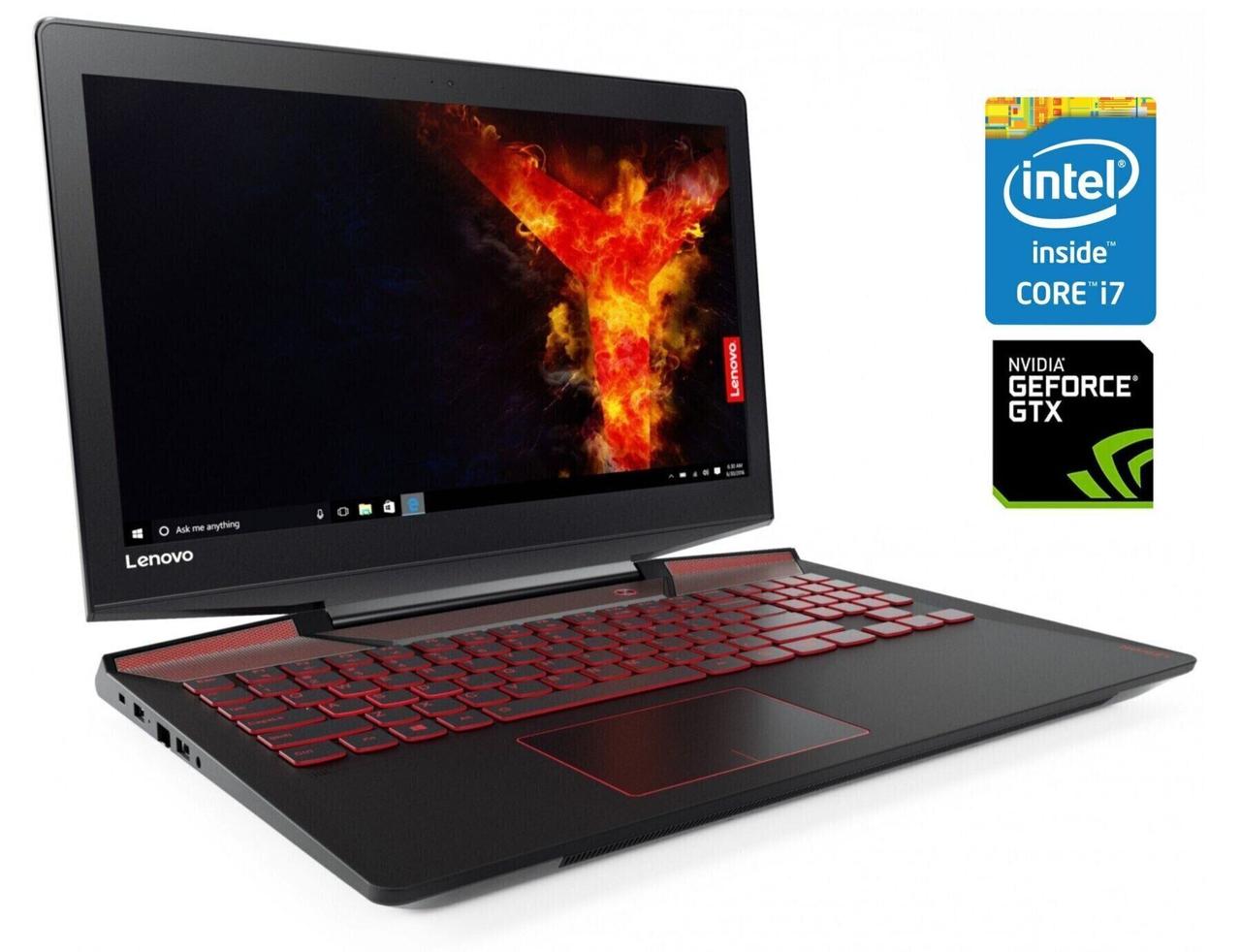 Ігровий ноутбук Lenovo Legion Y720-15IKB/ 15.6" 1920x1080/ i7-7700HQ/ 16GB RAM/ 500GB SSD/ GTX 1060 6GB