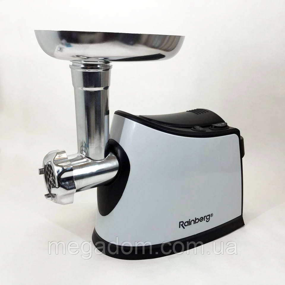 Кухонные комбайны мясорубки Rainberg RB-674 3000W, Електром'ясорубка з RI-963 металевими шестернями