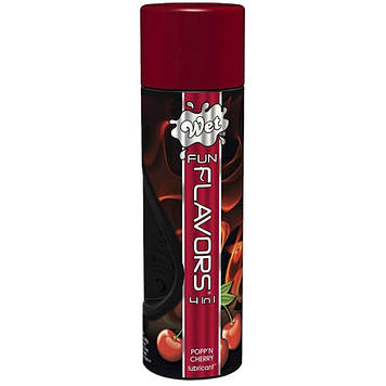 Лубрикант — Wet Fun Flavors 4-in-1 Popp'N Cherry, 120 ml Bomba💣