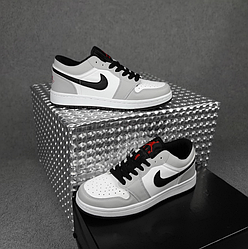 Жіночі кросівки Nike Air Jordan 1 Low Gray Кеди низькі Найк Джордан Лоу сірі