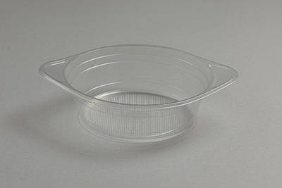 Прозора одноразова тарілка глибока миска 500 мл PS СУПЕР полістирол упаковка 50 шт