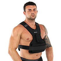 Жилет обтяжувач з регульованою вагою Zelart Weigth Vest 1-10кг з металевими кульками, фото 5