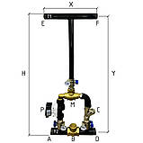 Комплект швидкого підключення котла LADOMIX.HT 40/8 термозмішувальний вузол 55°C, Dn40 (1 1/2") KVANT, фото 4