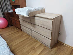 Комод 6 лайт дуб сонома з накладним Пеленатором