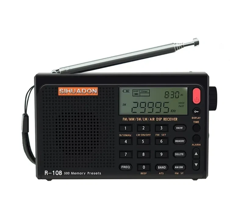 Radiwow R-108 FM64-108/СВ/КВ/АВИА Всехвильовий DSP радіоприймач