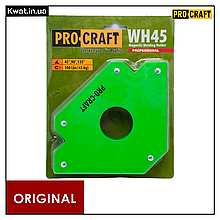 Магнітний кутник для зварювання Procraft WH45 Підтримує кути 45° 90° 135° Сила зчеплення 45 кг