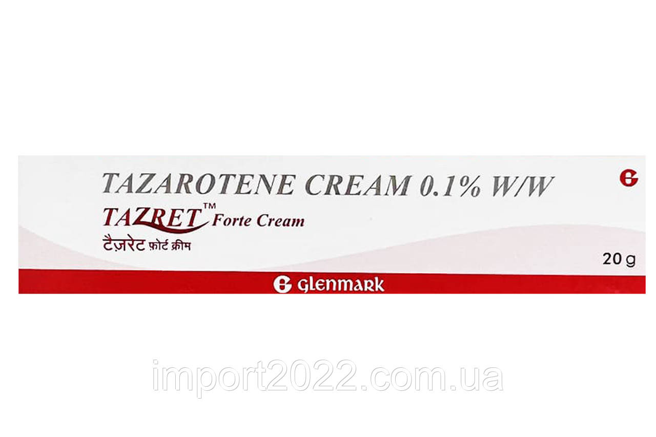 Тазаротен крем від прищів зморшок та псоріазу TAZRET TAZAROTENE 0.1% ...