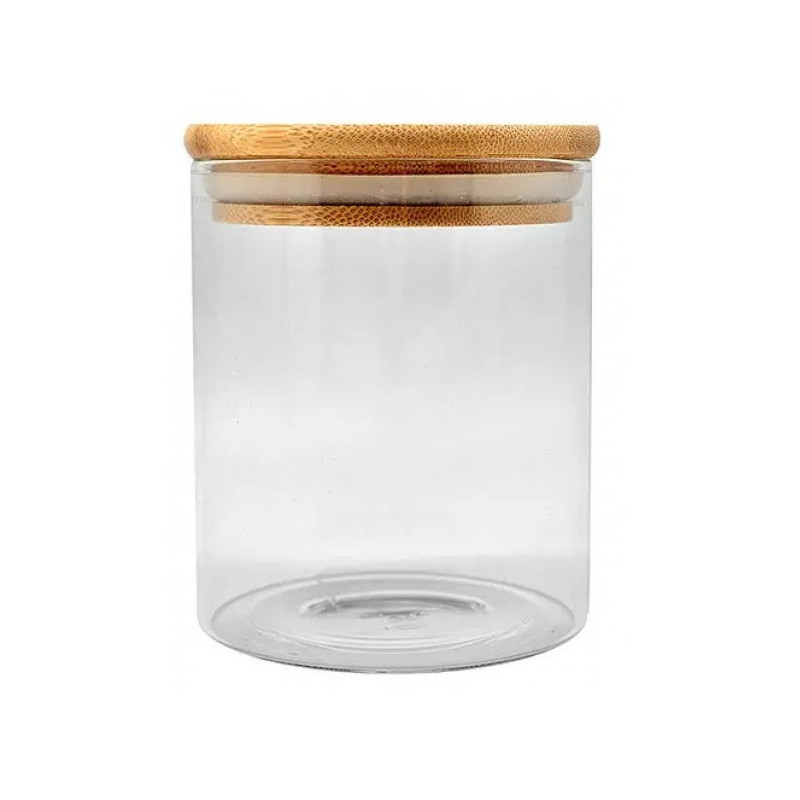 Скляна ємність для зберігання сипучих продуктів з кришкою Dynasty 950 мл, банка для круп і спецій 24098