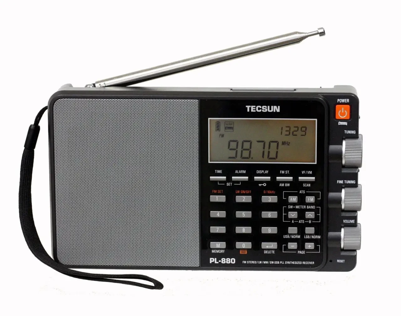 Tecsun PL-880 ДВ СВ КВ SSB FM Портативний радіоприймач