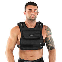 Жилет обтяжувач з регульованою вагою Zelart Weigth Vest 0,5-10кг з металевими брусками, фото 3