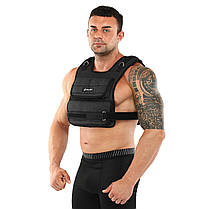 Жилет обтяжувач з регульованою вагою Zelart Weigth Vest 0,5-10кг з металевими брусками, фото 5