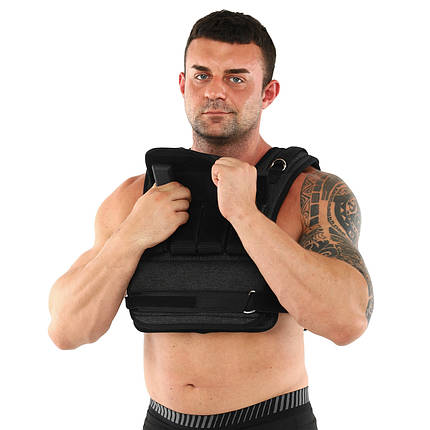 Жилет обтяжувач з регульованою вагою Zelart Weigth Vest 0,5-10кг з металевими брусками, фото 1