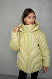 Зимова куртка на дівчинку Тіара, м'ята, фото 2