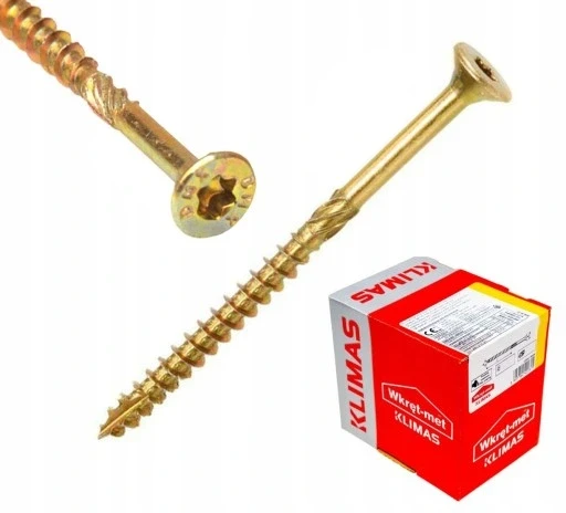 Набір з 2 шт. Цвяхи столярні для дерева Torx 5x120 Wkręt-met Klimas конічні 200шт, фото 1