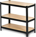 Стелаж для зберігання Funfit Home&office 180x90x40 см макс. навантаження 175 кг металеві стелажі для зберігання, міцні, фото 5