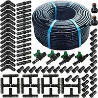 Комплект зрошувального шлангу Poliext 100 м лінія зрошування аксесуари