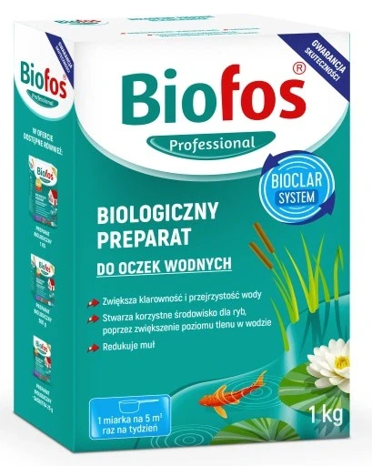 BIOFOS препарат для ставків 1 кг, біо бактерійний препарат для води,ставків, видалює мул та очищує воду