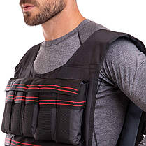 Жилет обтяжувач з регульованою вагою SP-Planeta Weigth Vest 0,5-10 кг для тренування витривалості, фото 5