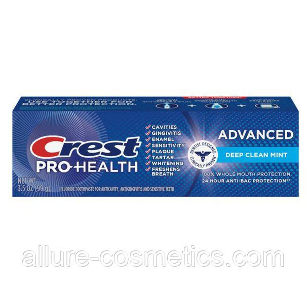 Зубна паста для глибокого очищення Crest Pro-Health Deep clean mint Toothpaste 99гр