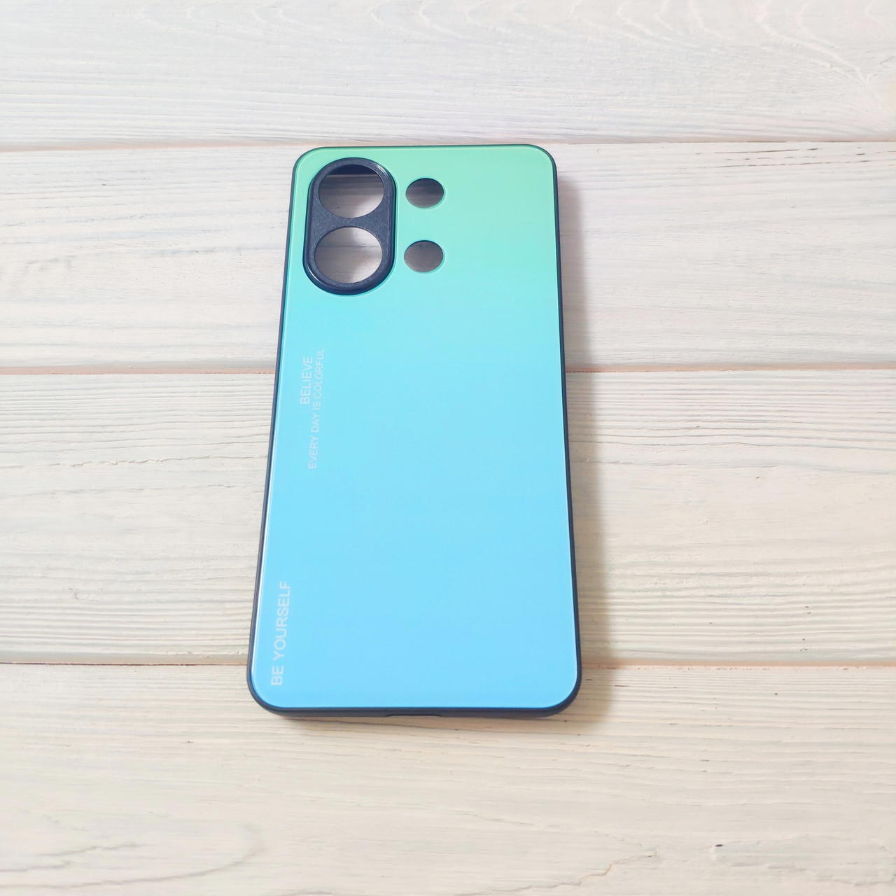 Чехол Gradient для Xiaomi Redmi Note 13 Green-blue