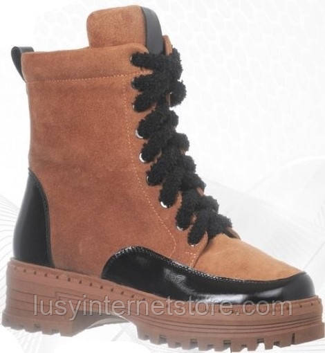 Черевики шкіряні жіночі демісезонні від виробника модель КС24-519, фото 1