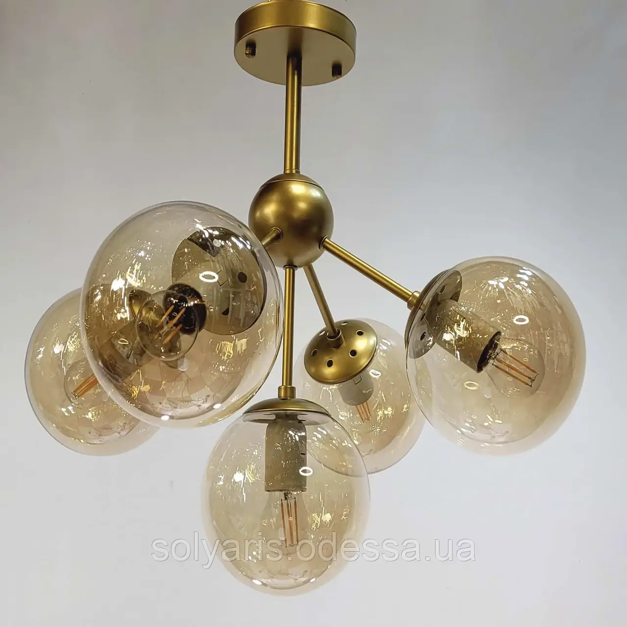 Люстра лофт 756PL385-3 BK+CL