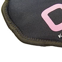 Диск пісочний обважнювальний SandBells FI-5718-2 Crossfit Record 2 кг з неопрену, Ø 22,5 см, чорно-рожевий, фото 4