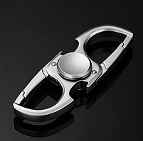 Металевий спіннер 3в1 антистрес, відкривання та карабін, універсальна іграшка для зняття стресу DA70-2