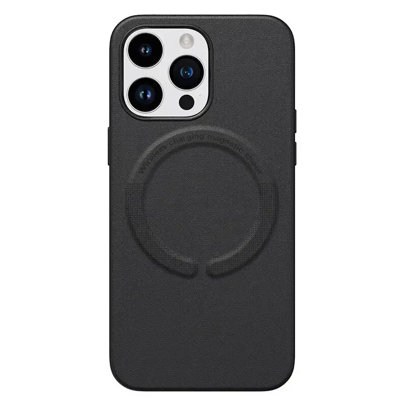 Шкіряний чохол Epik New Leather Case With Magsafe для IPhone 11 Black